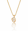 Mother of Pearl Initial Pendant Necklace - Mireva Jewelry