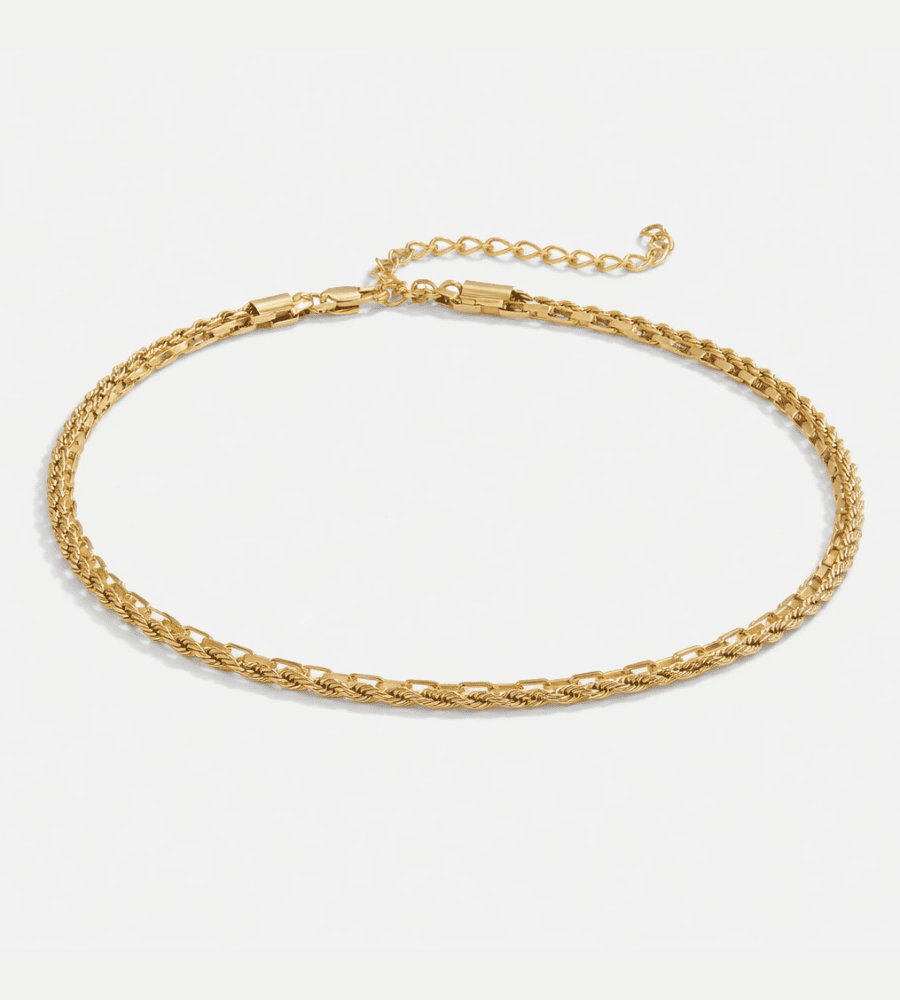Nora Layered Anklet - Mireva Jewelry