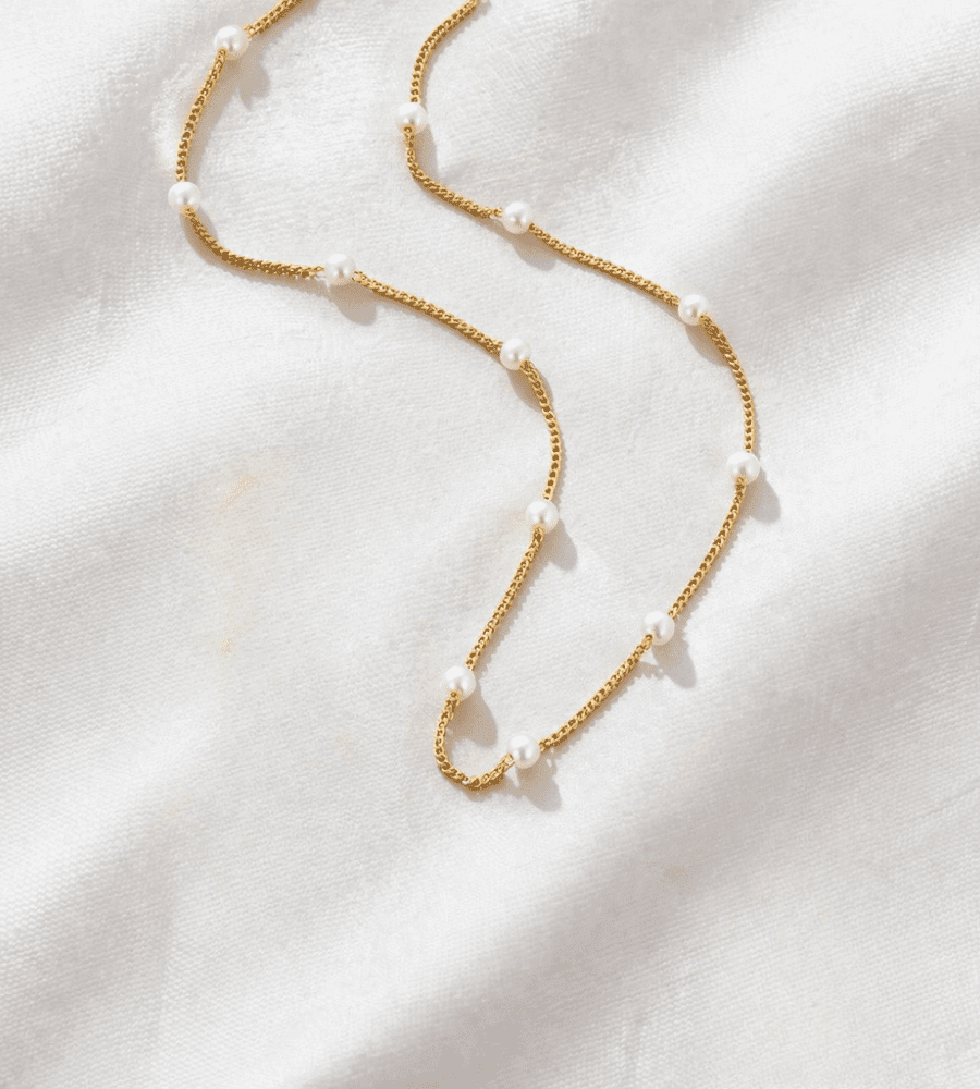 Nura Pearl Necklace - Mireva Jewelry