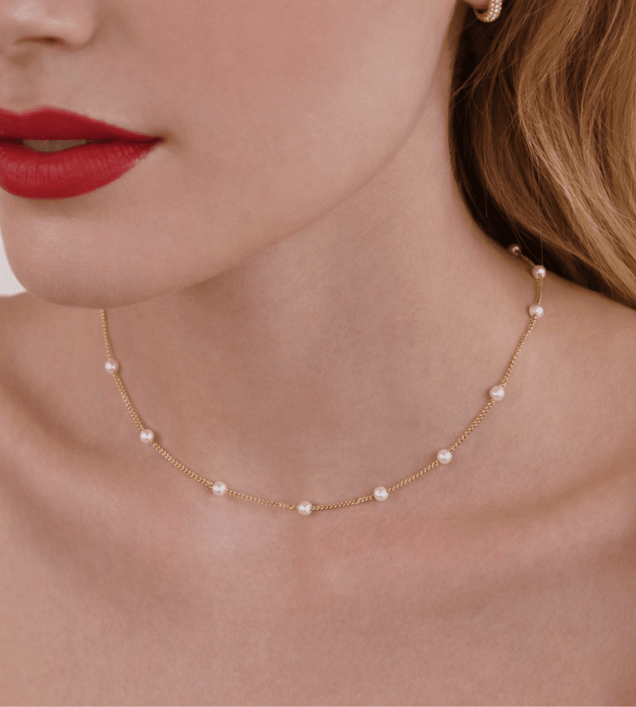 Nura Pearl Necklace - Mireva Jewelry
