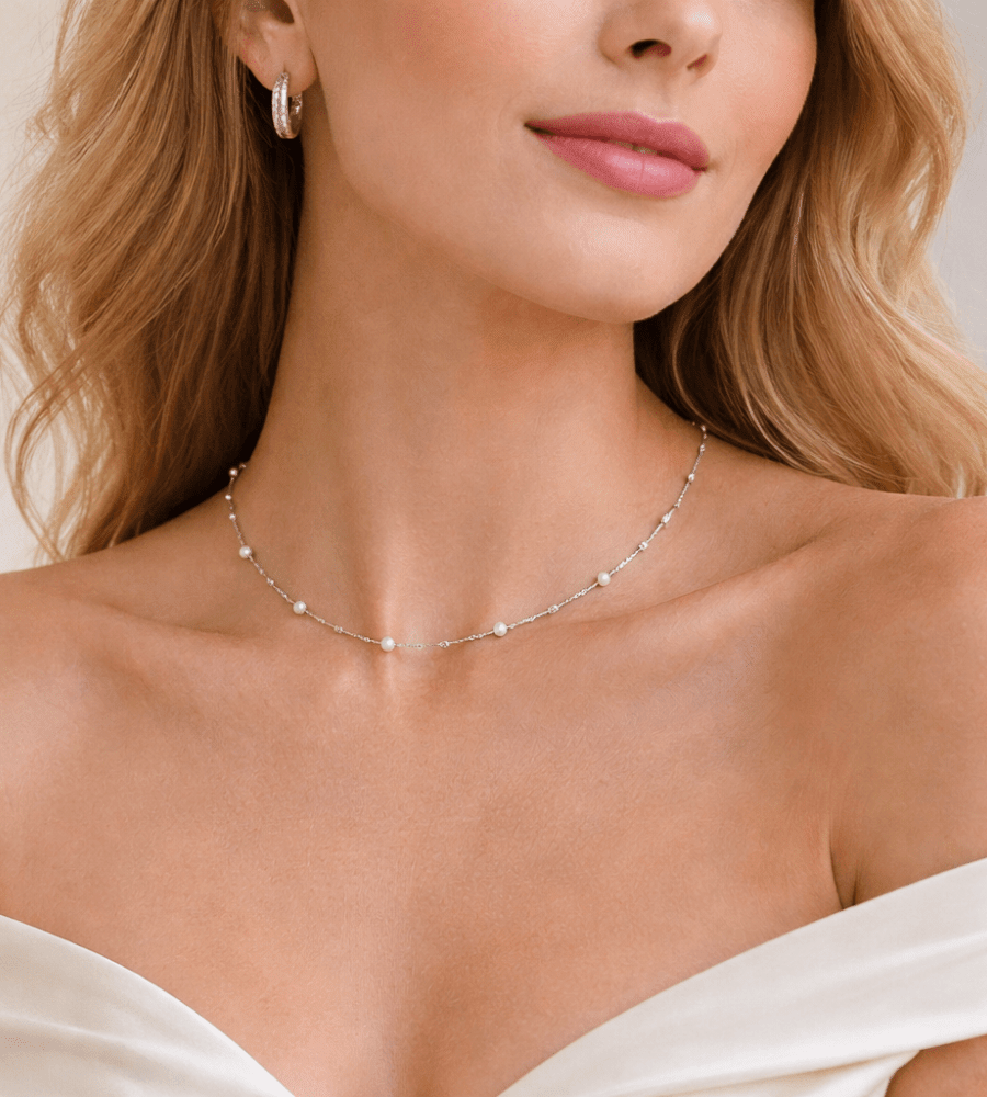 Nura Pearl Necklace - Mireva Jewelry