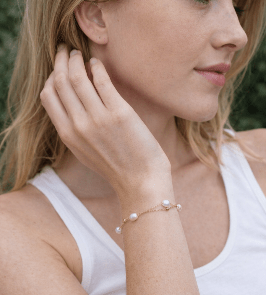 Pearl Layered Bracelet - Mireva Jewelry