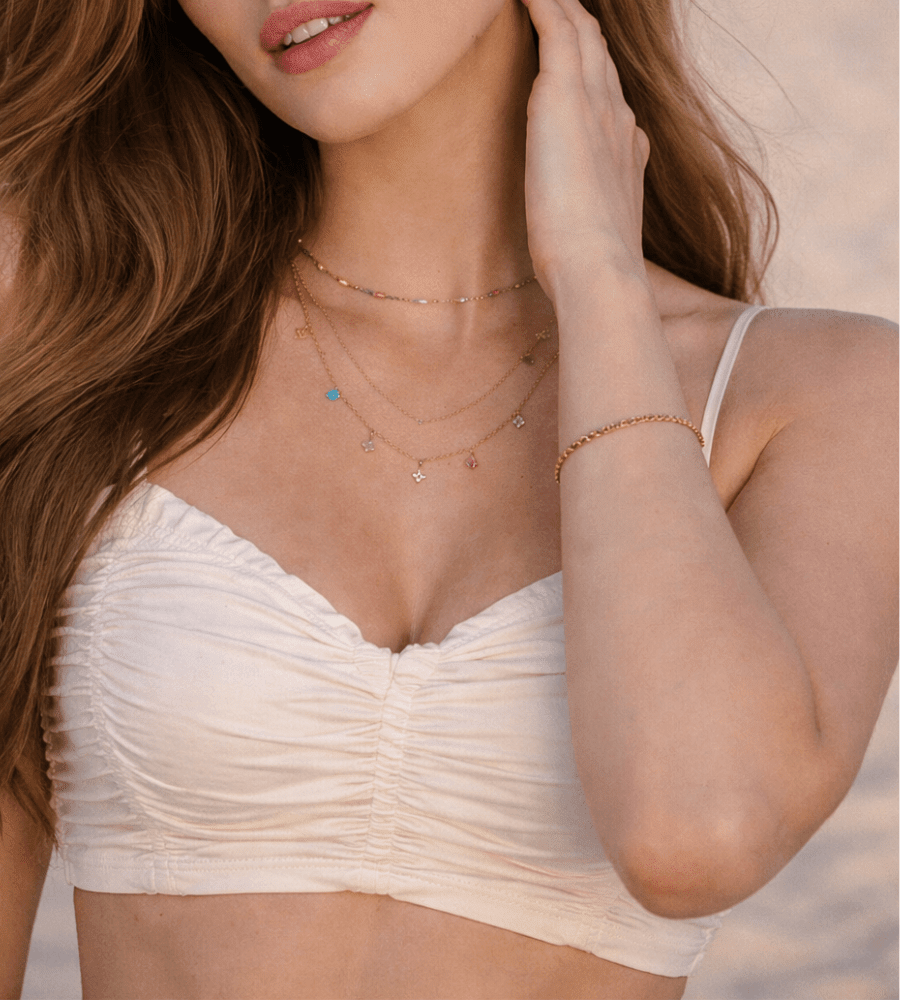 Rainbow Dainty Choker - Mireva Jewelry