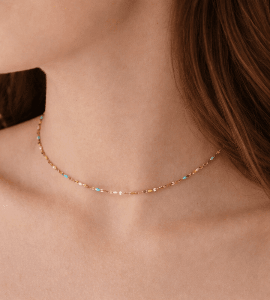 Rainbow Dainty Choker - Mireva Jewelry