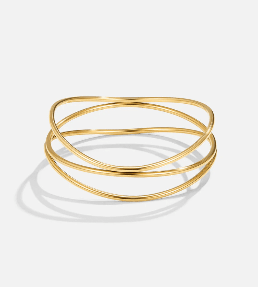 Sabrina Layered Bangle - Mireva Jewelry