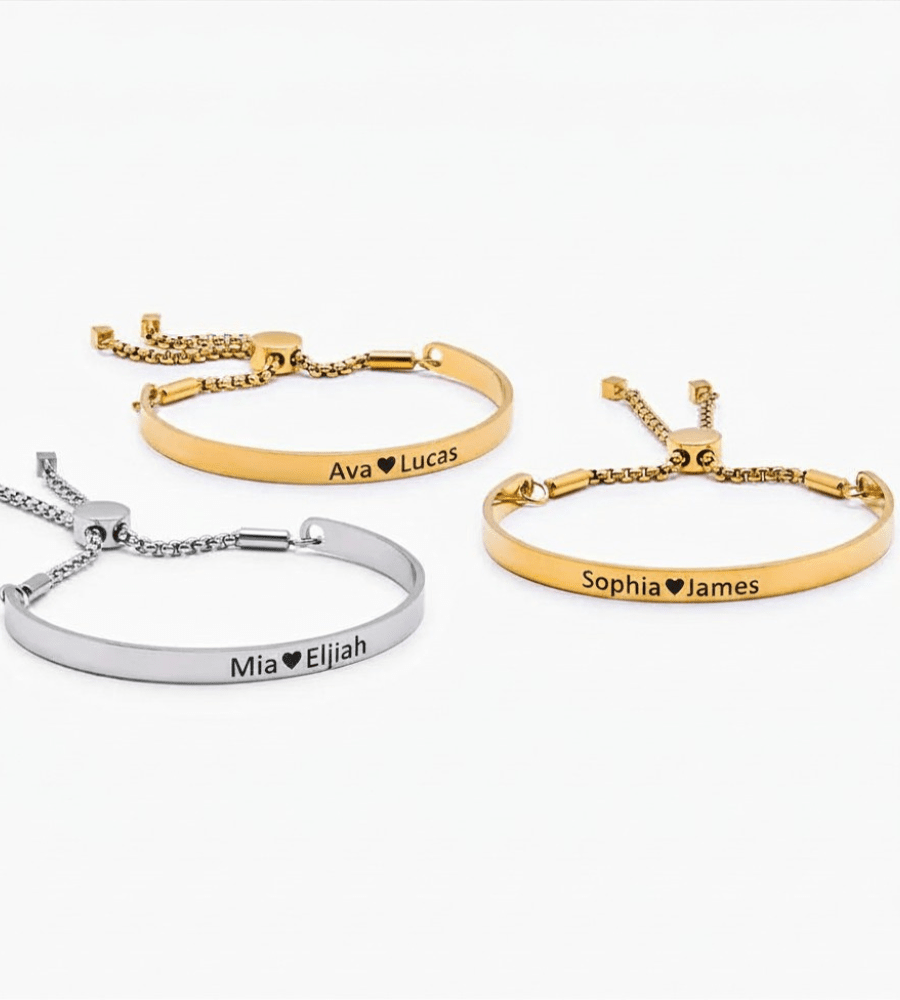 Signature Bar Slider Bracelet - Mireva Jewelry