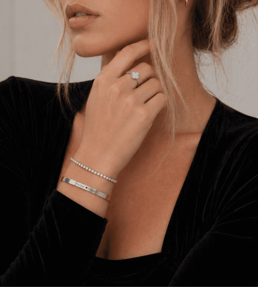 Signature Bar Slider Bracelet - Mireva Jewelry