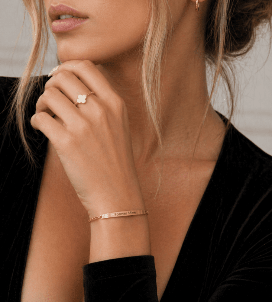 Signature Bar Slider Bracelet - Mireva Jewelry