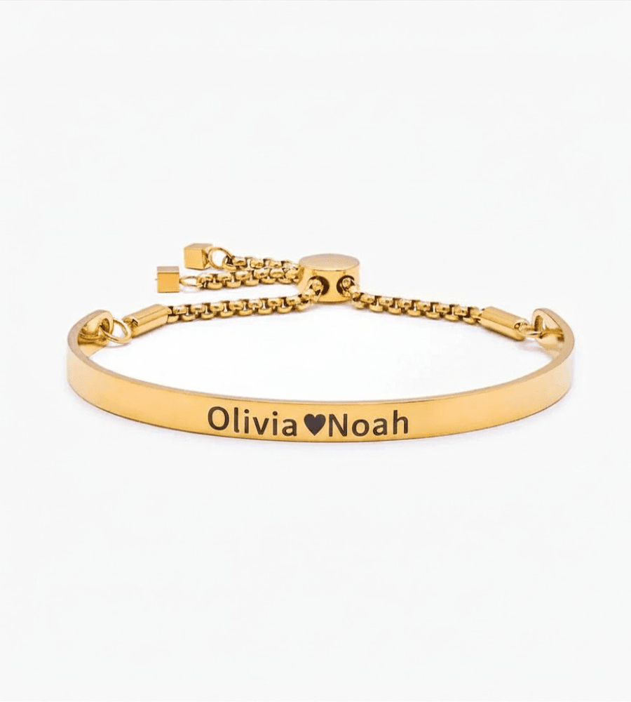 Signature Bar Slider Bracelet - Mireva Jewelry