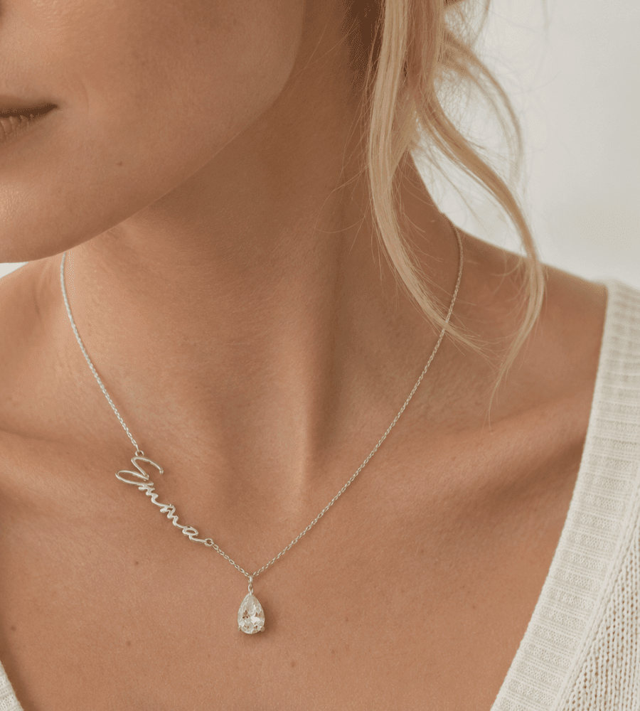 Signature Birthstone Necklace - Mireva Jewelry