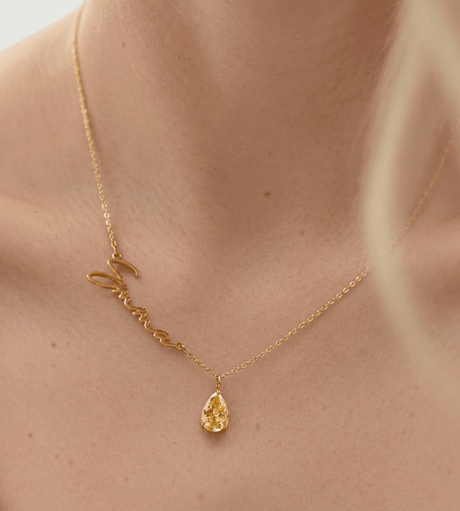 Signature Birthstone Necklace - Mireva Jewelry