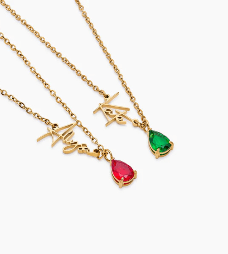 Signature Birthstone Necklace - Mireva Jewelry
