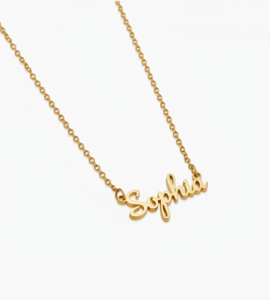 Signature Name Necklace - Mireva Jewelry