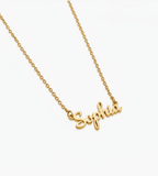 Signature Name Necklace - Mireva Jewelry
