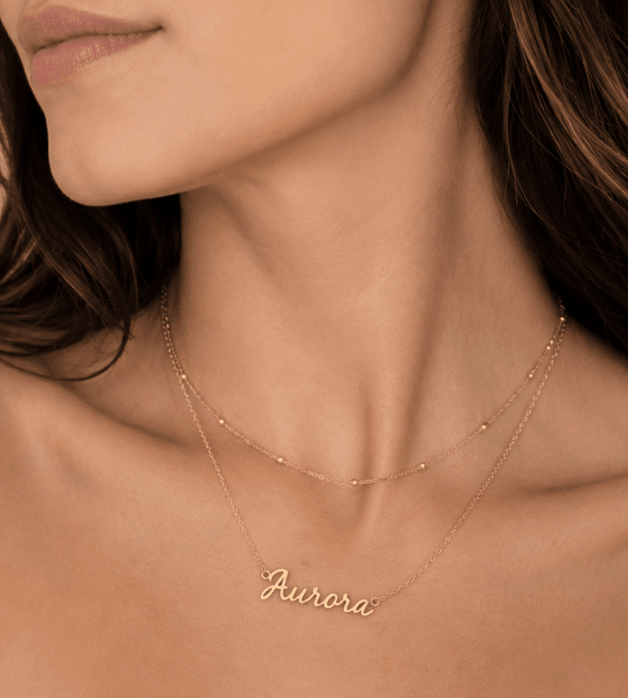 Signature Name Necklace - Mireva Jewelry