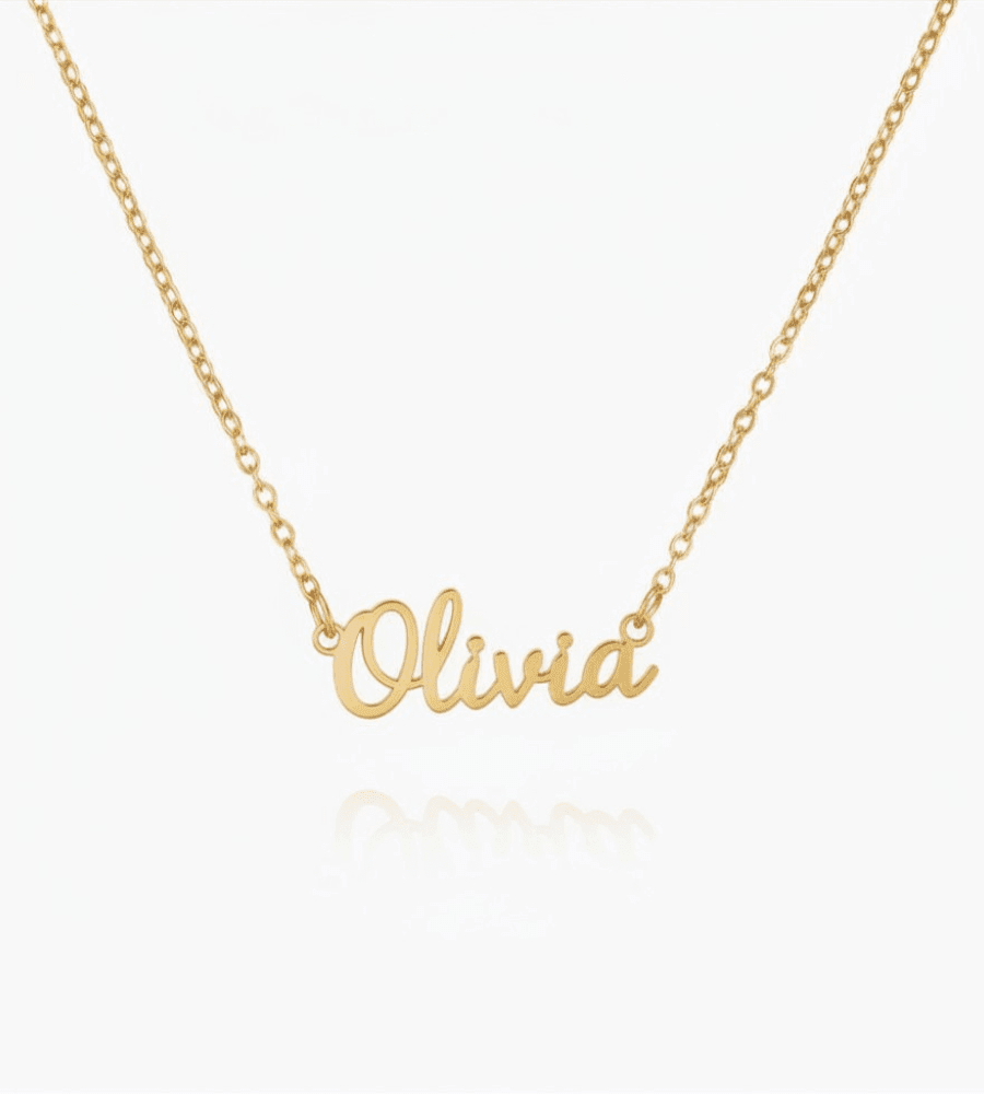 Signature Name Necklace - Mireva Jewelry