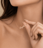 Signature Name Necklace - Mireva Jewelry