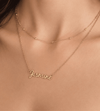 Signature Name Necklace - Mireva Jewelry