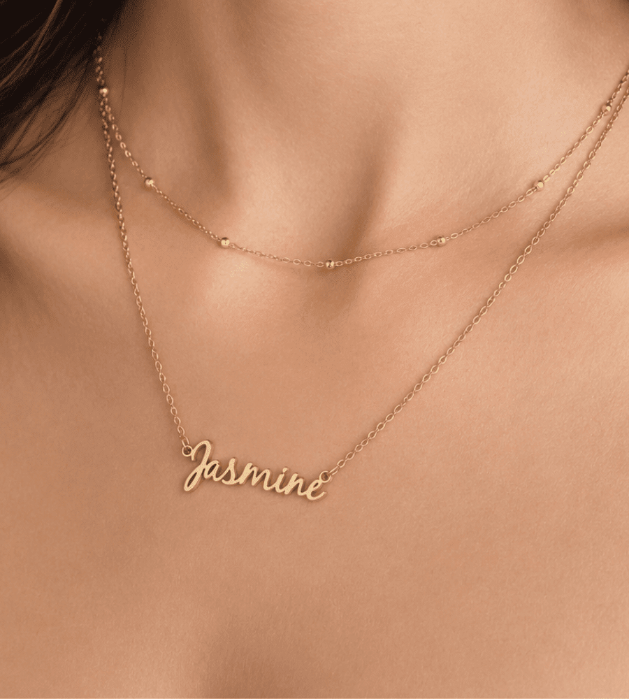 Signature Name Necklace - Mireva Jewelry