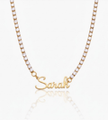 Signature Name Tennis Necklace - Mireva Jewelry