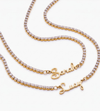 Signature Name Tennis Necklace - Mireva Jewelry