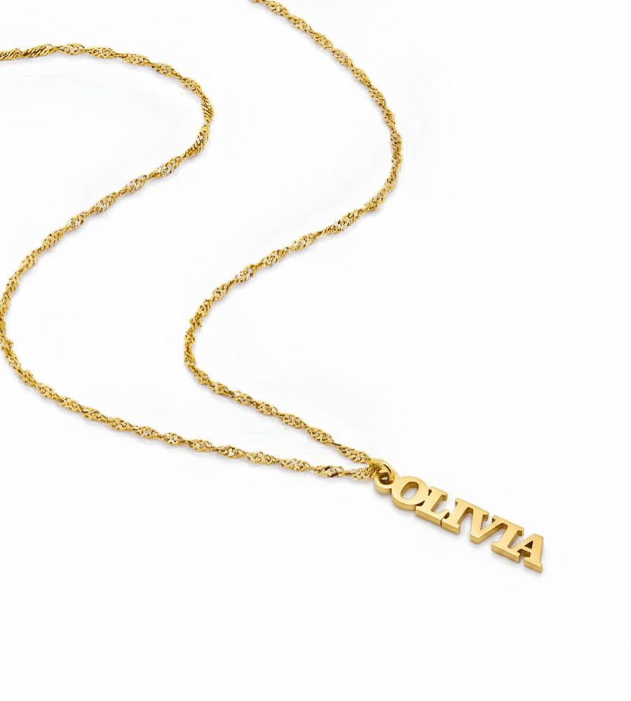 Singapore Name Necklace - Mireva Jewelry