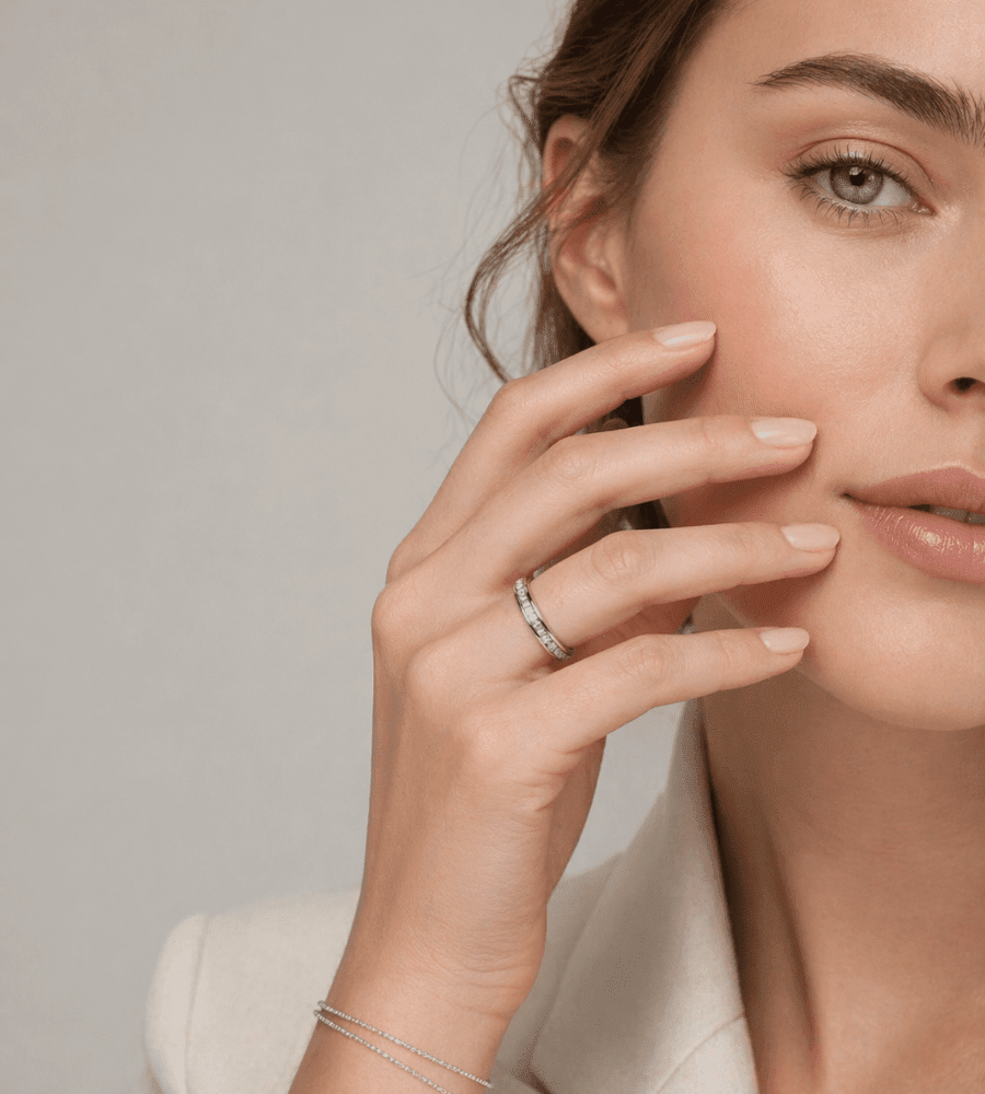 Spinning Crystal Ring - Mireva Jewelry