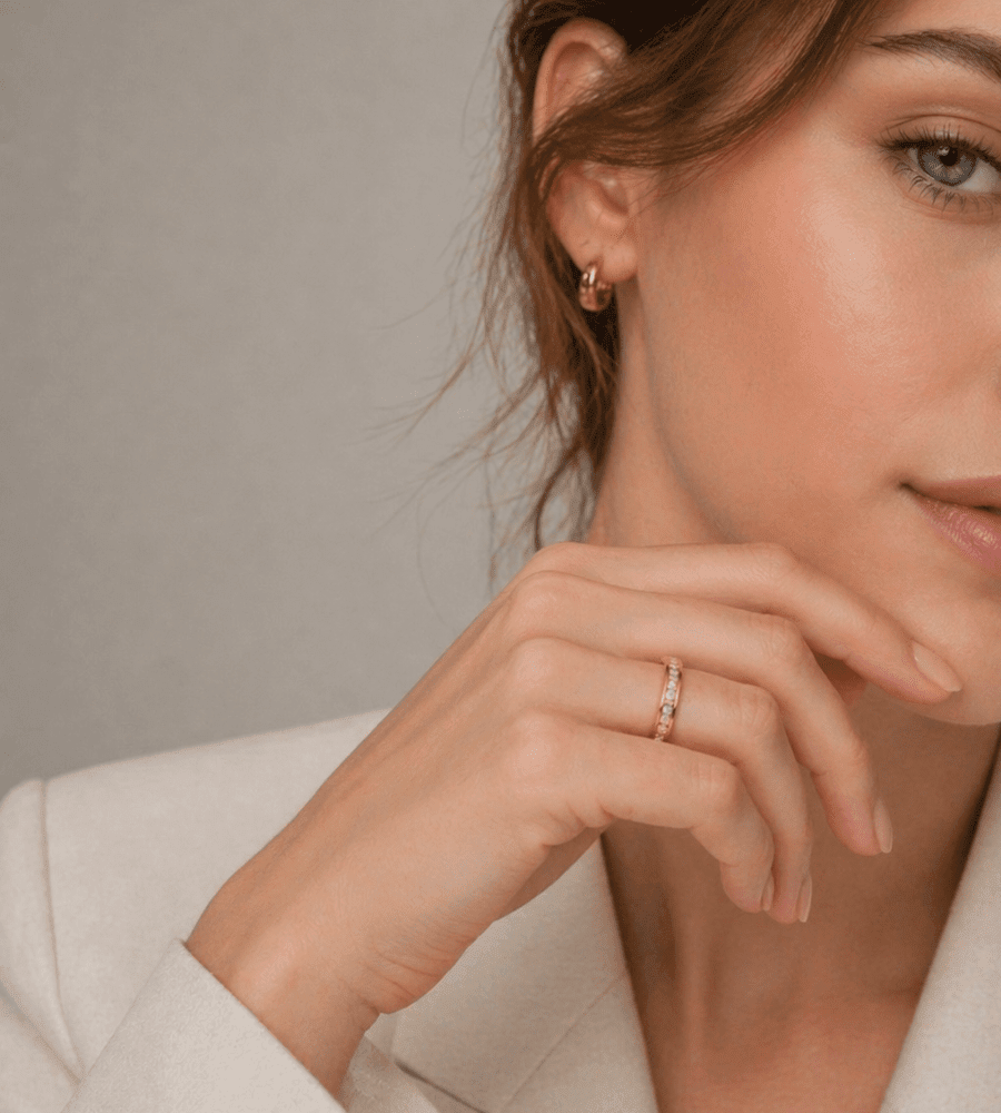 Spinning Crystal Ring - Mireva Jewelry