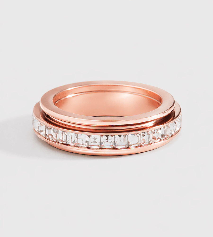 Spinning Crystal Ring - Mireva Jewelry