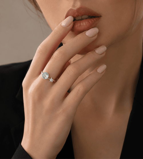 Star Moon Daughter Ring - Mireva Jewelry
