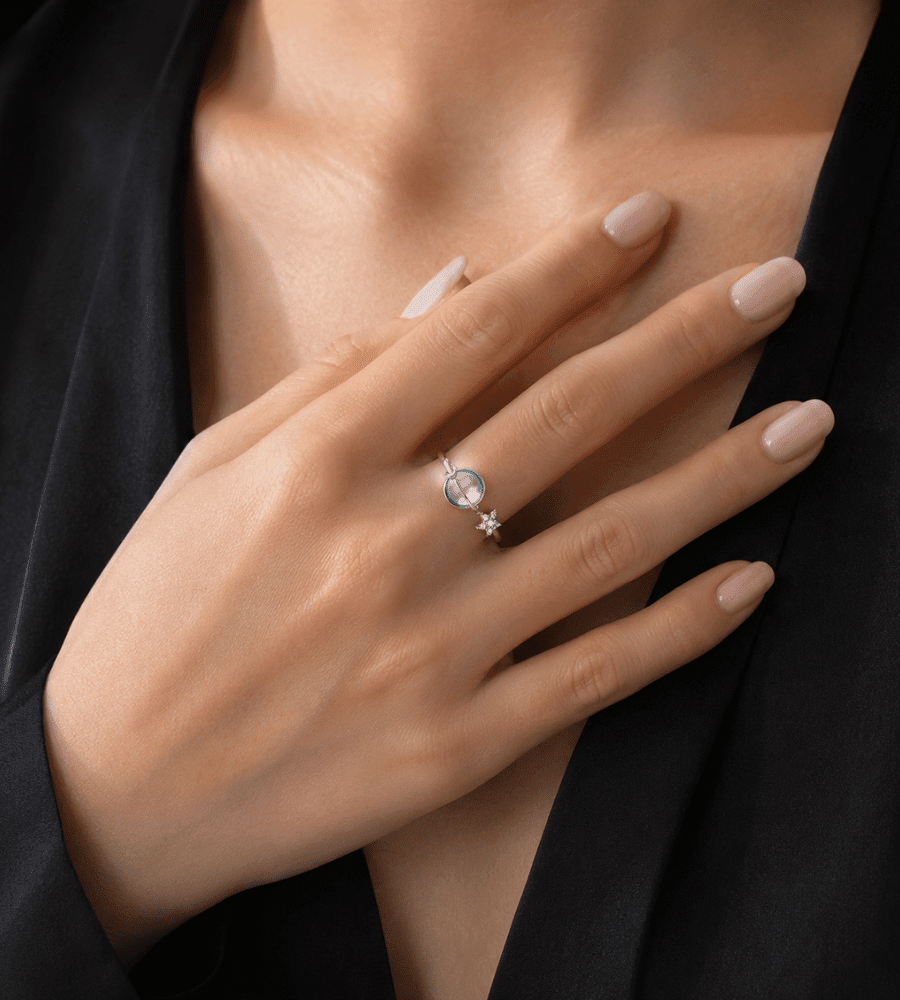 Star Moon Daughter Ring - Mireva Jewelry
