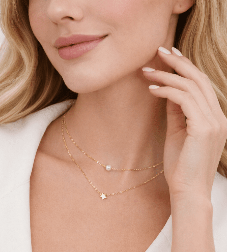 Star Pearl Necklace - Mireva Jewelry