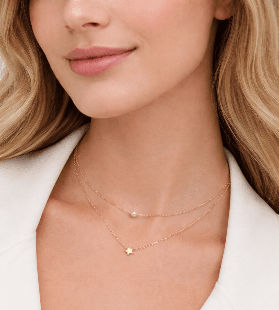 Star Pearl Necklace - Mireva Jewelry