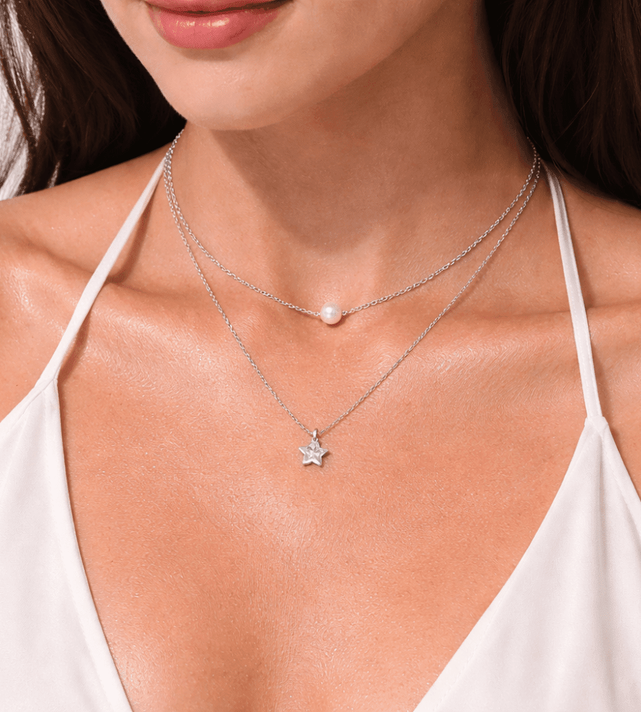 Star Pearl Necklace - Mireva Jewelry