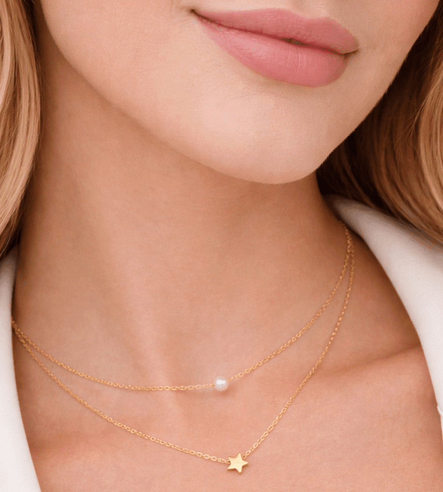Star Pearl Necklace - Mireva Jewelry