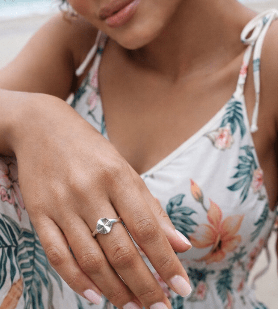 Sun Signet Ring - Mireva Jewelry