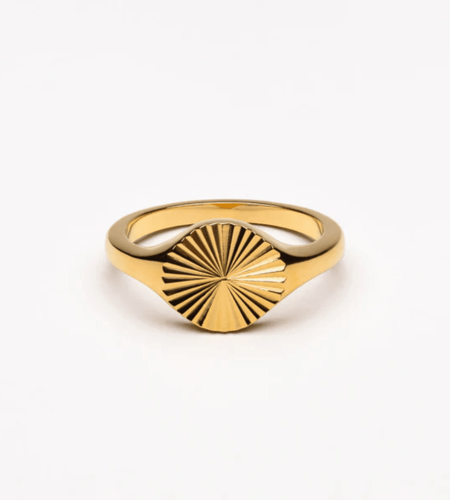 Sun Signet Ring - Mireva Jewelry