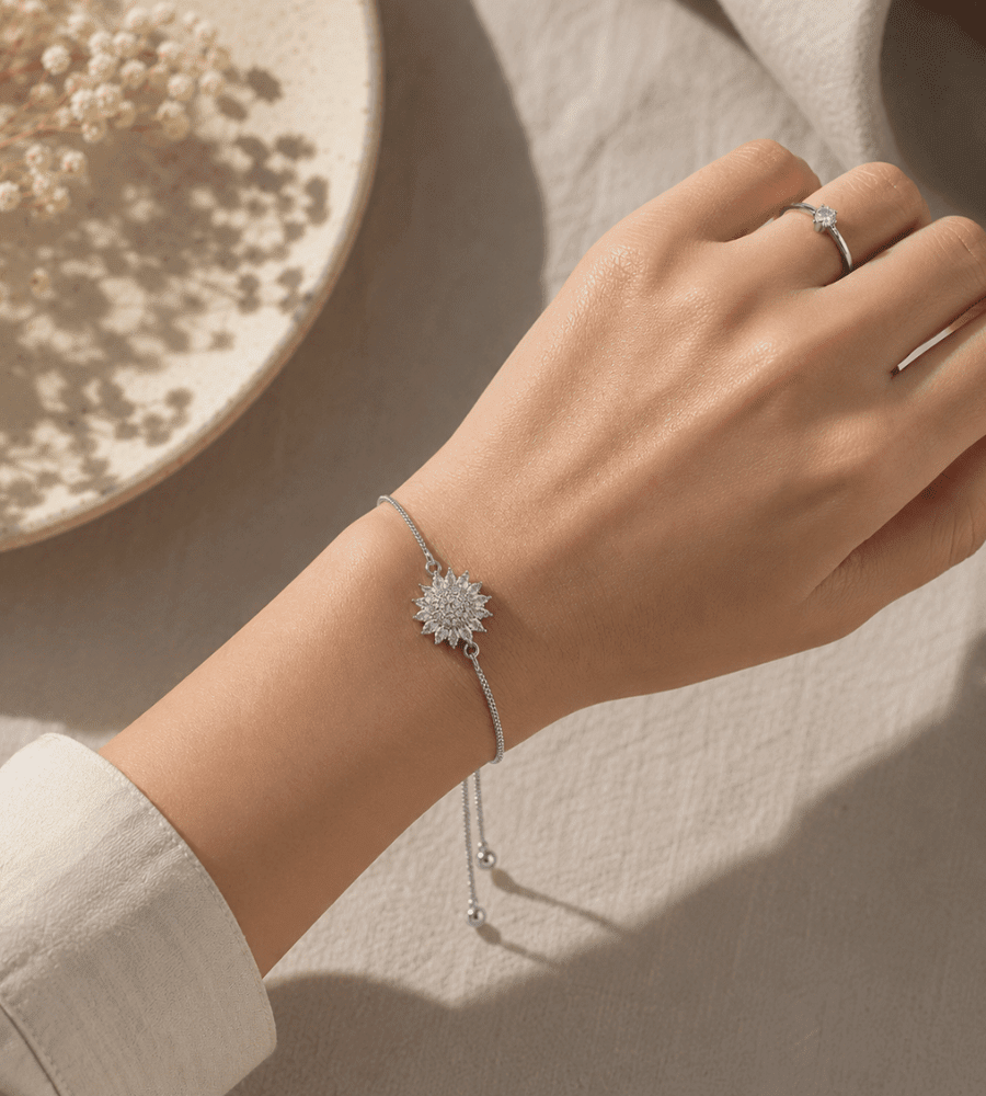 Sunflower Charm Bracelet - Mireva Jewelry