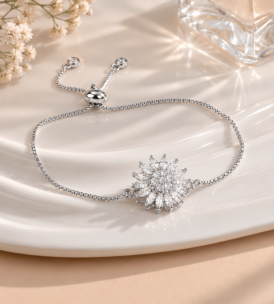Sunflower Charm Bracelet - Mireva Jewelry