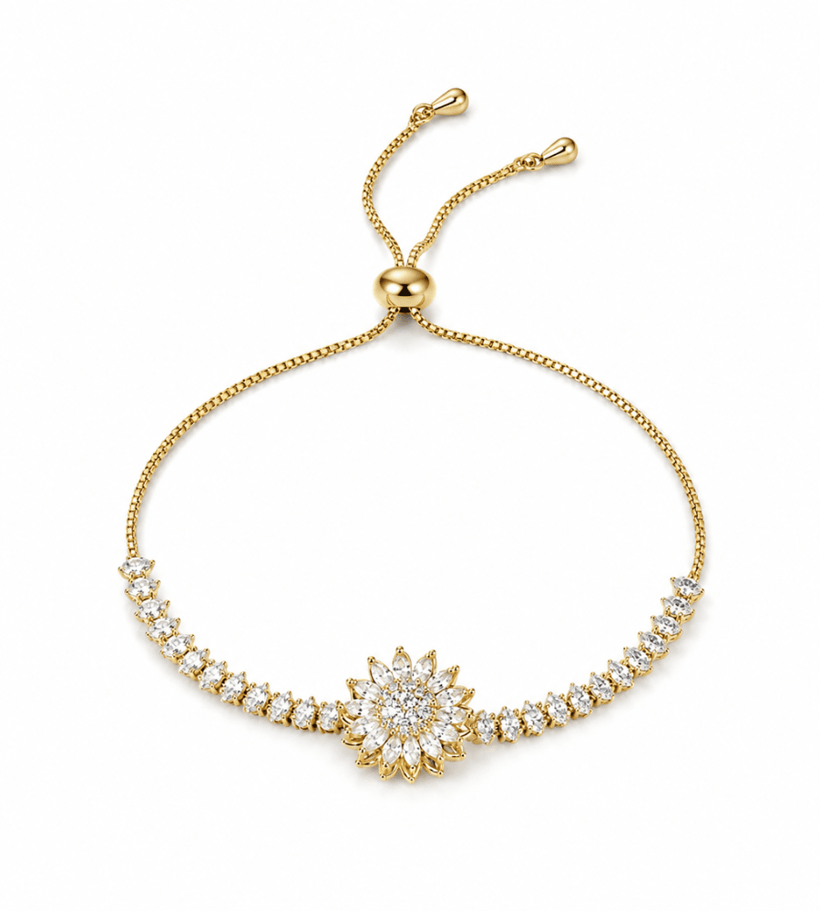 Sunflower Charm Bracelet - Mireva Jewelry