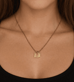 Tag Initial Necklace - Mireva Jewelry
