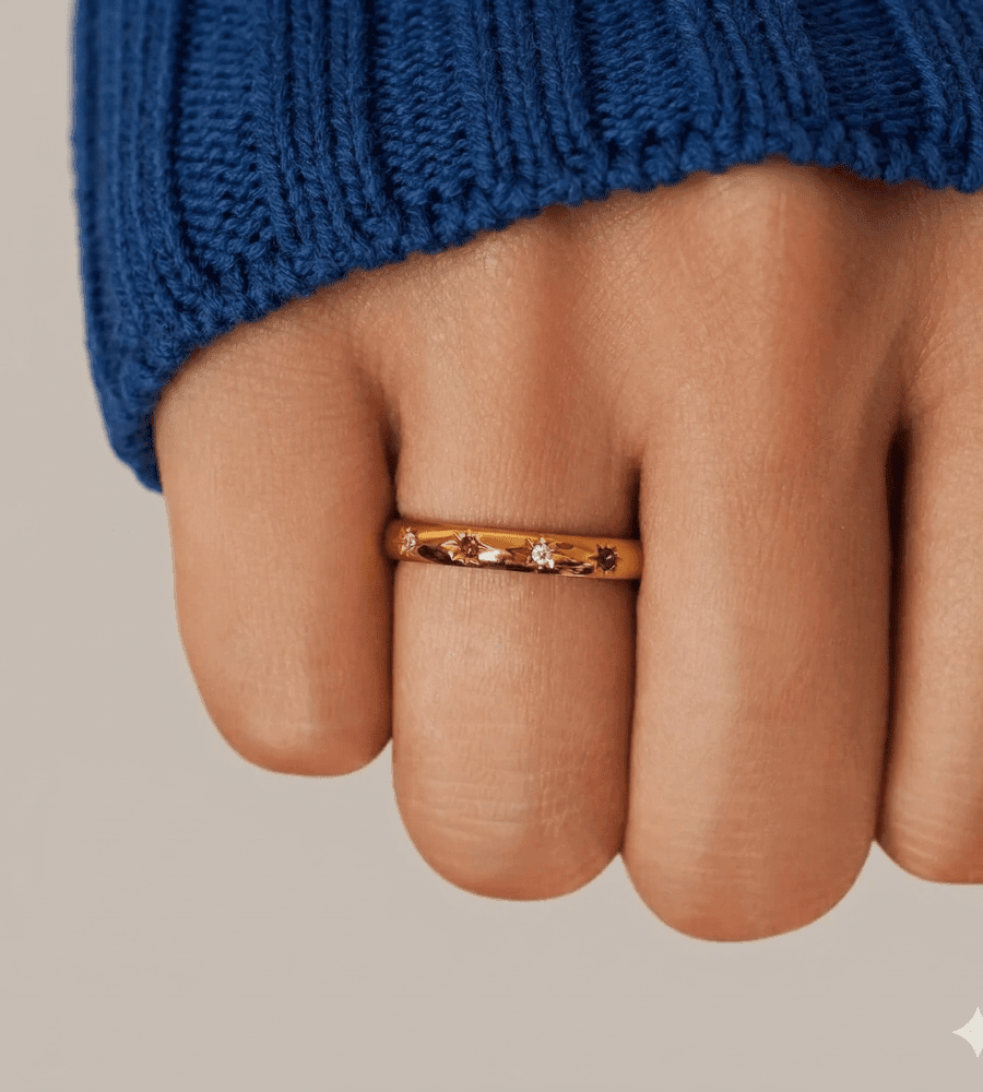 Tali Rainbow Ring - Mireva Jewelry