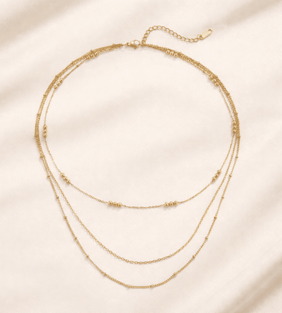 Tessa Triple Necklace - Mireva Jewelry
