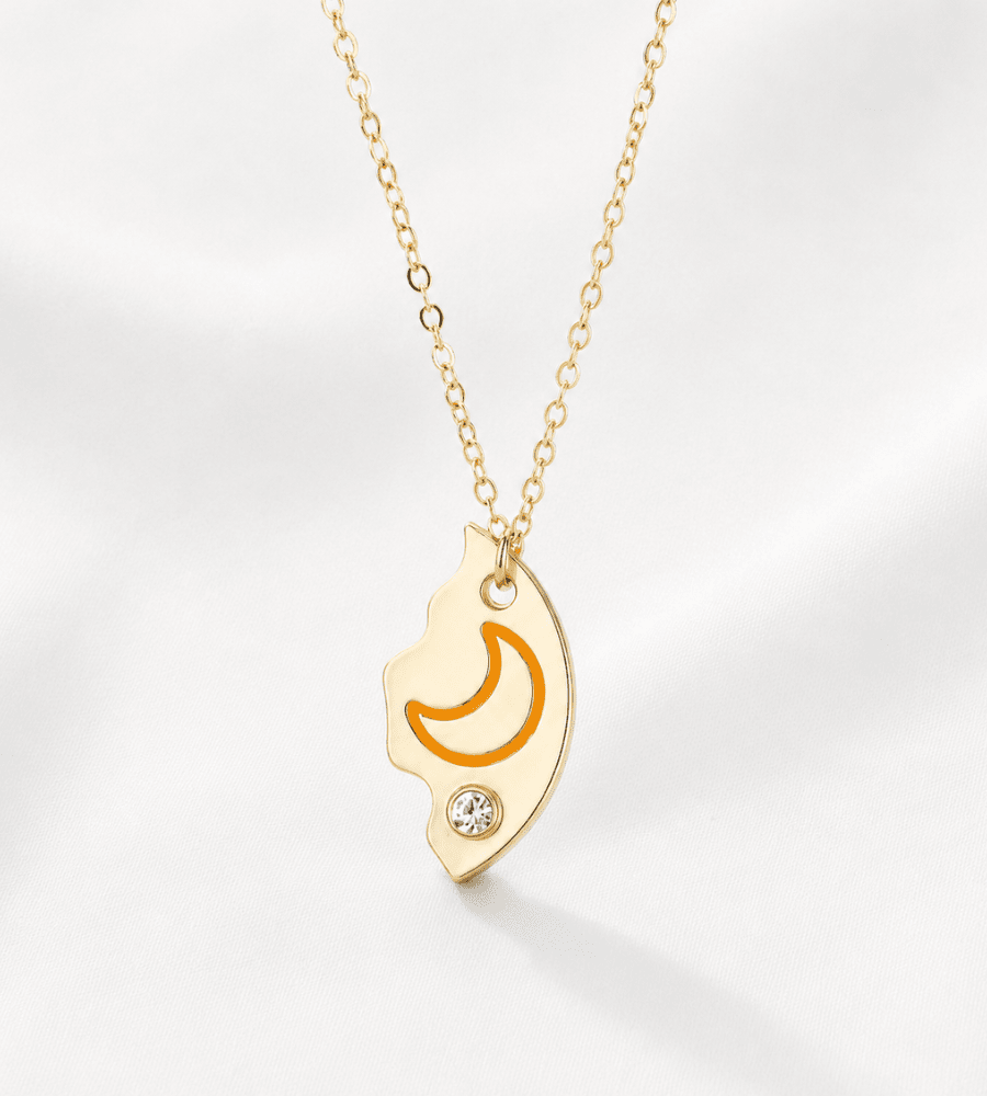 The Sun the Moon and Star Pendant BFF Necklace for 3 - Mireva Jewelry
