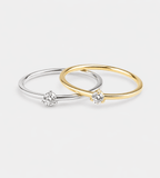Tiny Diamond Ring - Mireva Jewelry