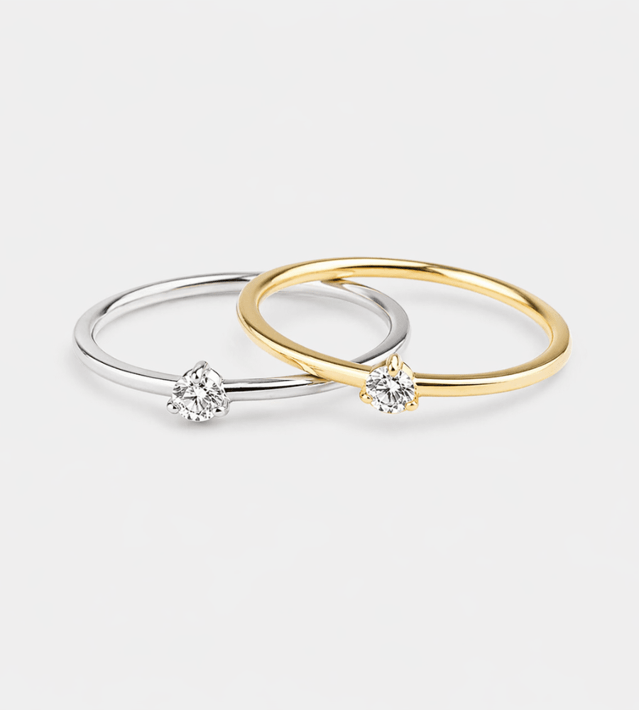 Tiny Diamond Ring - Mireva Jewelry