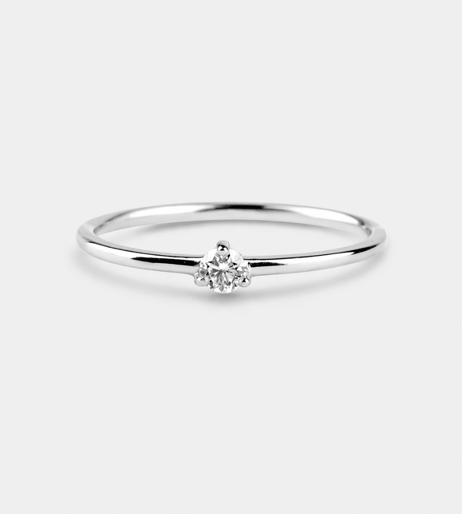 Tiny Diamond Ring - Mireva Jewelry