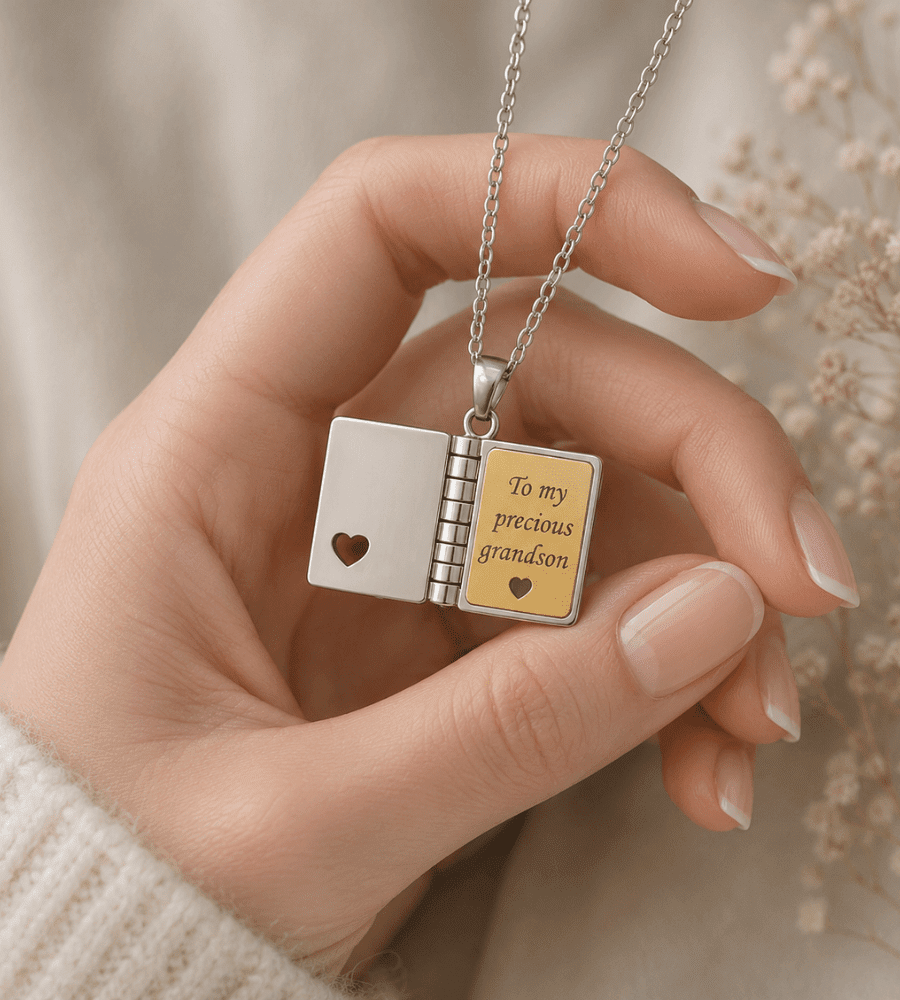 To My Grandson Necklace Necklaces Mireva Jewelry 