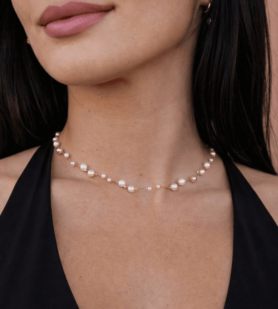 Tori Layered Pearl Necklace - Mireva Jewelry