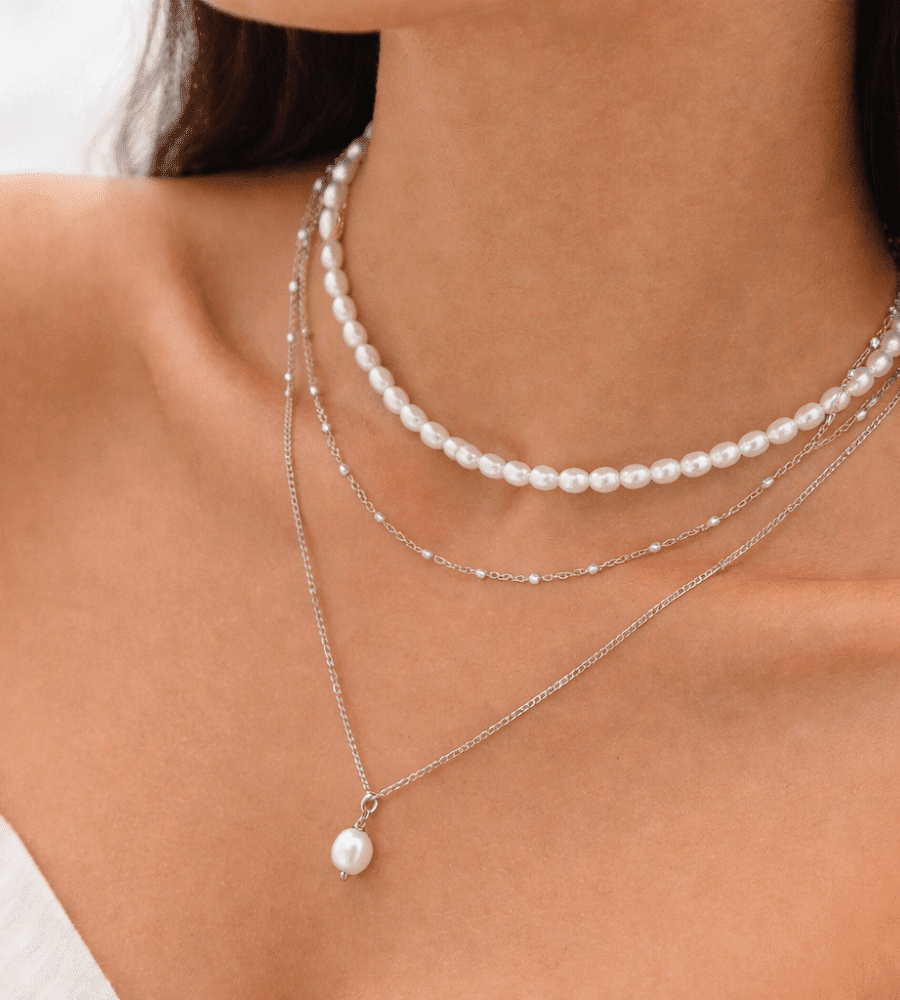 White Beaded Choker - Mireva Jewelry